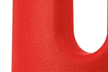 Kunststof hoekbescherming 380 mm hoog Rood