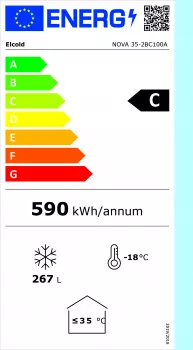 Gewerbetiefkühltruhe mit Glas-Schiebedeckel Modell NOVA 35-2BC100A