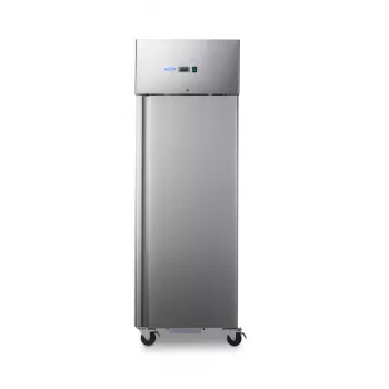 Gastro Kühlschrank - 700 l - 3 Einstellbare Regale (2/1 GN) - auf Rädern - Rostfreier Stahl