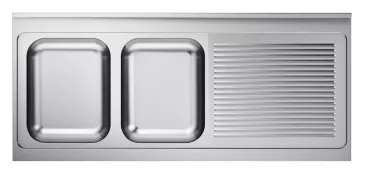 700 Spültischplatte 2 Links 1600