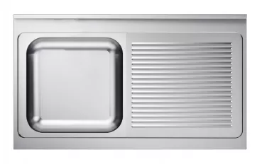 600 Spültischplatte 1 Links 1200