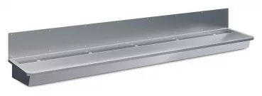 Edelstahl Waschbecken 3000 mm mit 5 Ablasshähnen