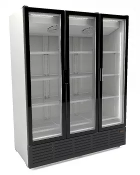 Kühlschrank mit 3 Glastüren in Weiß – 9002 Serie