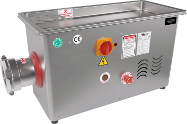 Fleischwolf 22, 450 kg/h, Edelstahl, 1,5 kW, 400 V, fester Kopf