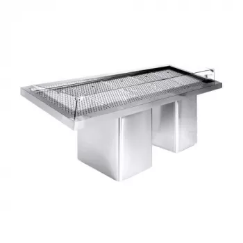 Fischvitrine Selbstbedienung 2.3 Edelstahl, fahrbar, 2320 mm