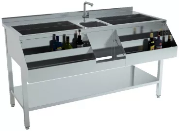 Cocktail-Bar-Station 1600 – Mit 2 Eisbehältern
