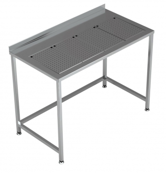 Arbeitstisch mit integrierter Tropfschale 1200x650