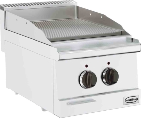 Base 600 El. Grillplatte Gerillt