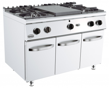 Base 700 Glühplattenherd Gas 4 Br.
