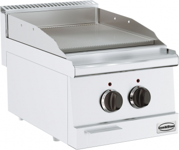 Base 600 El. Grillplatte Gerillt