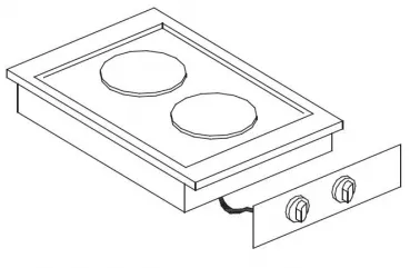 Effizientes Kochen – Elektroherd mit 2 Kochplatten