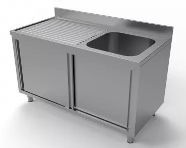 700 Spültisch Schiebetüren 1 Rechts 1400