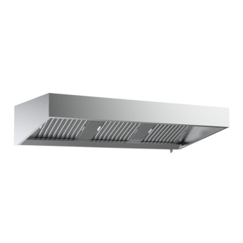 Wandhaube 2400 mm – Edelstahl-Dunstabzugshaube mit 4 Filtern & Beleuchtung