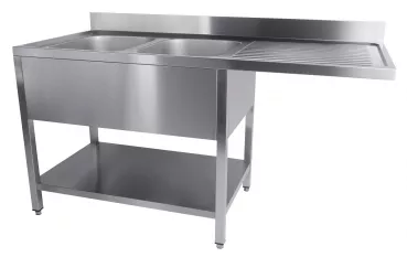 Combisteel 700 Spültisch mit Grundboden - Edelstahl Spültisch für die Gastronomie