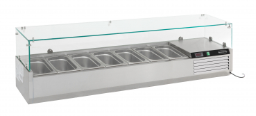 Aufsatzvitrine 1/4 Gn X 7