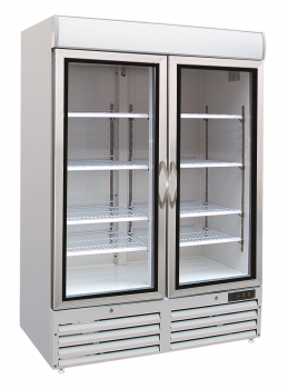Tiefkühlschrank 2 Glastüren