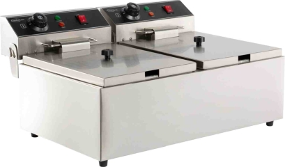 Elektro Tischfriteuse 2X6 L
