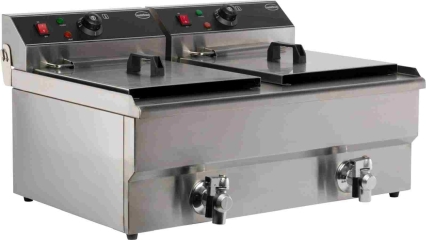 Elektro Tischfriteuse 2X10 L