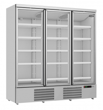 Kühlschrank mit 3 Glastüren JDE-1530R - Energiesparendes Kühlgerät für die Gastronomie
