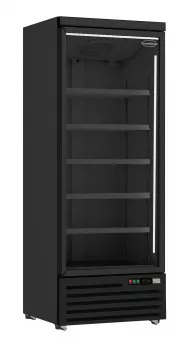 Kühlschrank 1 Glastür Schwarz Jde-600R Bl