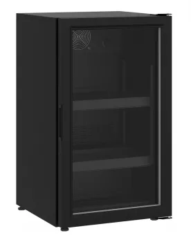 Tischkühlschrank mit Glastür – 136 l – Schwarz & Umluftkühlung