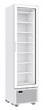 Combisteel Glastür Tiefkühlschrank 221 Liter Weiß - Effiziente Kühlung für Gastronomiebedarf