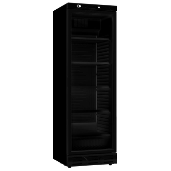 Kühlschrank 1 Glastür 382L Schwarz - Keine Canopy - Gastrohot
