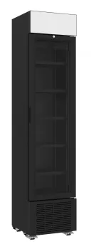 Glastürkühlschrank 232 l – LED, abschließbar, schwarz