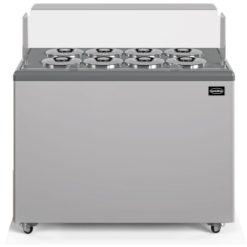 Speiseeisvitrine Zanzibar 8 mit statischer Kühlung und 8x7L Kapazität