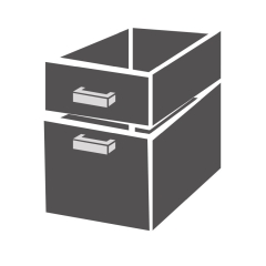 Schubladenblock 2/3 Monoblock Soft Closing