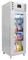 Tiefkühlschrank Edelstahl Glastür 700 Ltr