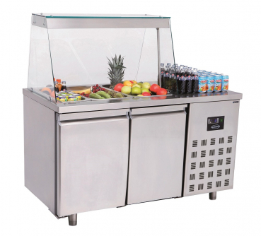 Saladette 2 Türen 3X 1/1Gn Behälter