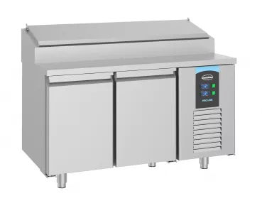 Saladette 2 Türen 7x 1/3GN Behälter - Kühlvitrine für die Gastronomie