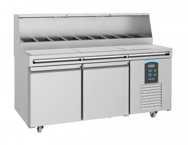 Pizzatisch 2 Türen 9X 1/3Gn Behälter