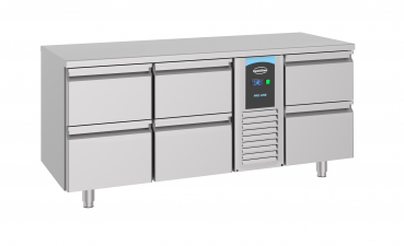 700 Kühltisch 6 Schubladen Monoblock