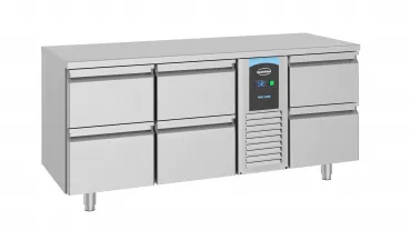 700 Kühltisch 6 Schubladen Monoblock
