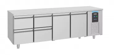 700 Kühltisch 2 Türen 4 Schubladen