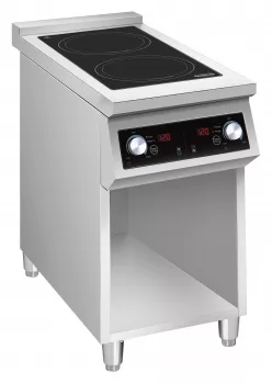 Induktionsherd 2 Zonen 2x 3,5 kW – 400 V freistehend