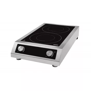 Induktionskochfeld 2-Zonen – 7 kW – Tischgerät – 400 V – Combisteel – Gastronomie