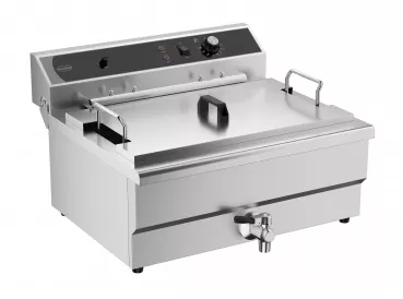 25 L Tischfritteuse – Leistungsstarke Profi-Fritteuse mit Ablassventil