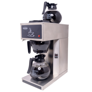 Kaffeemaschine mit 2 Glaskannen 1,8 L – 100 Tassen/Stunde