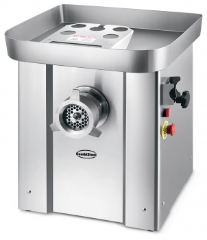 Fleischwolf, 500 kg/h, Edelstahl, 1,5 kW, 400 V, inkl. 4 Schneidscheiben