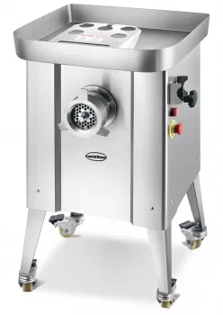 Fleischwolf 32, 500 kg/h, Edelstahl, 1,5 kW, 400 V, inkl. 4 Schneidscheiben