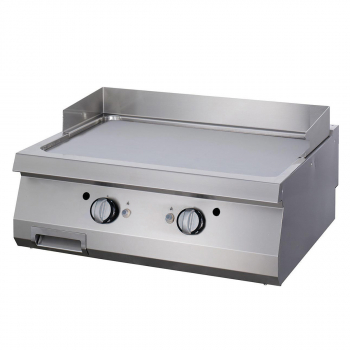 Hochwertige Grillplatte glatt Doppelgerät 90cm tief Gas - Gastrohot