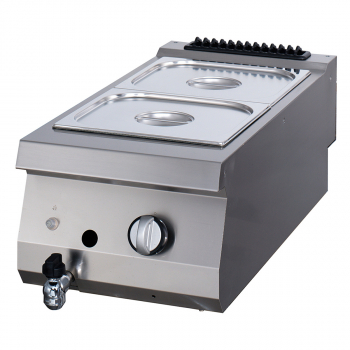 Premium Bain Marie Einzelgerät 90 cm tief Gas - Gastrohot