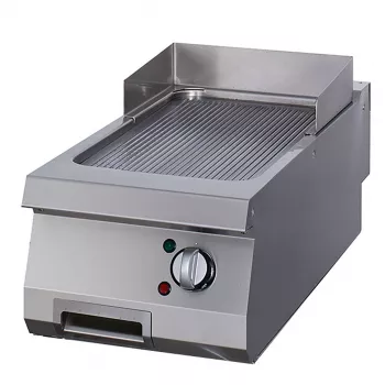 Premium Grillplatte gerillt 90cm tief elektrisch - Einzelstück - Gastrohot