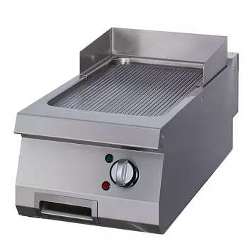 Premium Grillplatte gerilltes Chrom Einzelstück 90cm tief elektrisch