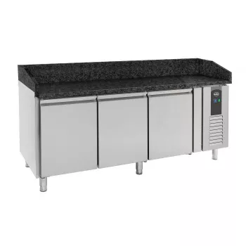 Pizzatisch 202 cm – 3 Türen – Granitplatte – Umluft – 580 l