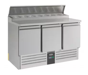 Kühlsaladette 3 Türen - Große Kapazität für die Gastronomie - Gastrohot