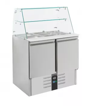 Gekühlte Saladette Mit Glas 2 Türen